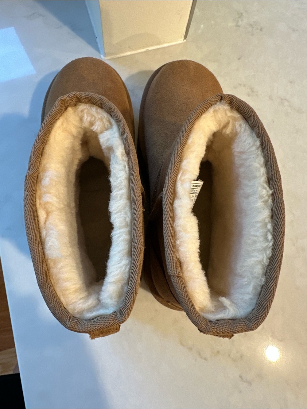 UGG Chestnut Classic Mini Platform Boot Size 9 New - Picture 5 of 7